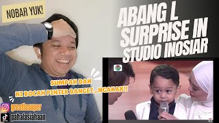 BANG L SURPRISEIN satu studio ❗NOBAR YUK❗HAHAHAbner bner ANAK CERDAS amp PEMBERANI ini bocil 😍🤣👍 [upl. by Beekman542]