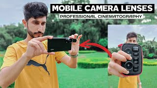 MOBILE CAMERA LENSES FOR PROFESSIONAL CINEMATOGRAPHY  8 IN 1 ALL MOBILE LENSES  IN HINDI [upl. by Eioj]