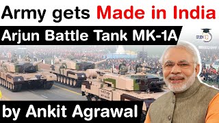 PM Modi dedicates Made in India Arjun Battle Tank to Army  Facts about Arjun Mark1A Tank UPSC [upl. by Katz558]