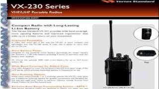 Vertex VX231 Portable Radio An Overview [upl. by Arnie]