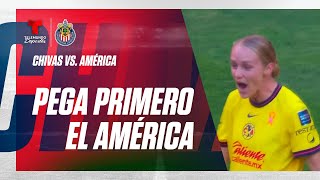 Gol de Sarah Luebbert arriba las Águilas  Chivas Femenil vs América 01  Telemundo Deportes [upl. by Eedoj]