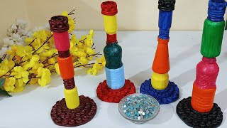 Waste Plastic bottle को बदलें एक शानदार Candle Holder में।। Diy।। Reuse idea।।Homedecor [upl. by Sontich]