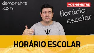 Horário escolar  Como montar o horário escolar  Horário do professor [upl. by Ribaudo]