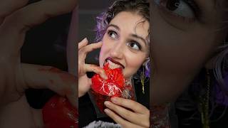 Trying Halloween Gummies 🧟🧠🍽 asmr mukbang asmreating [upl. by Theresina480]