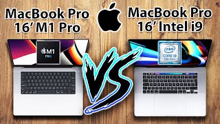 M1 PRO MacBook Pro 16 vs MacBook Pro 16 INTEL i9 Specs Review [upl. by Abixah]