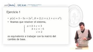 Álgebra Lineal  Coordenadas de un vector EJ1  Jesús Soto [upl. by Nyrahtak]