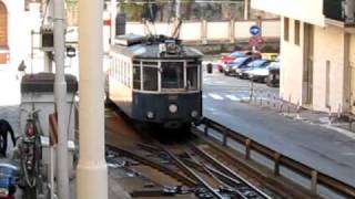 Trieste  Opicina Tram Detachment of Cable Tractor at Piazza Scorcola [upl. by Llevram]