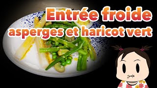 Comment faire une entrée froide aux asperges haricots verts et œufs mimosa [upl. by Araldo778]