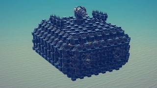 Besiege Armored Submarine  Saltrock Fortress amp The Sunken Stronghold [upl. by Crystal]