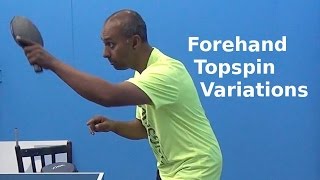 Forehand Topspin Variations  Table Tennis  PingSkills [upl. by Nauqyaj252]