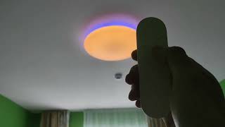 Xiaomi Yeelight Аrwen Сeiling Light 450c550c управление с пульта [upl. by Airdnna]