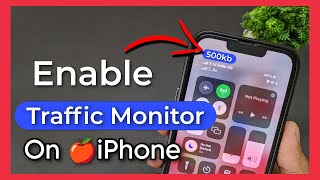 How to Enable Traffic Monitor on iPhone How To Enable Internet Speed Meter In iPhone [upl. by Silloh]