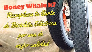 Cambiar Llanta 20 x 40 Honey Whale K7 Bicicleta Eléctrica 😎👌 [upl. by Radley762]