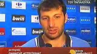 Interviews of Greek players after Eurobasket 2007 [upl. by Surtimed938]