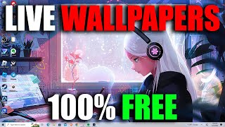 How to Get Animated Wallpapers for Windows 1011 FREE  Live Wallpapers for PC in 2024 [upl. by Lasonde891]