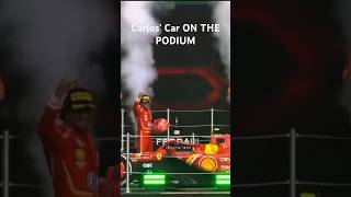 Sainz’s Car CLIMBS THE PODIUM f1 formula1 mexicogp [upl. by Cia]