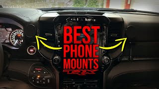 The ULTIMATE Phone Mounts For The RAM 1500 TRX Rebel AND ALL other 5th gens [upl. by Aisha123]