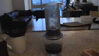 How to use the AeroPress coffee  espresso maker  Aeropress review Aero Press [upl. by Cini]