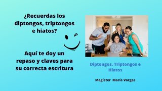 Curso de acentuación ortográfica de diptongos triptongos e hiatos [upl. by Tiertza]