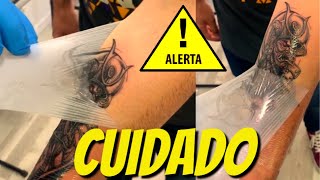 Curación de Tatuajes con Parches dermales día 1 [upl. by Colman362]