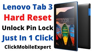 How To Hard Reset Lenovo Tablet  Unlock PinPattern  Lenovo Tablet Hard Reset [upl. by Idet]