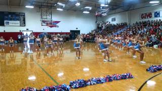 LHS Cheerleaders 911 routine 2015 [upl. by Inot]