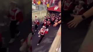 UW Badger Band marching into Camp Randal [upl. by Glenn190]