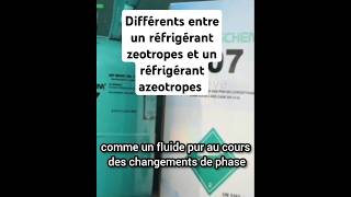 Différents entre un réfrigérant zeotropes et réfrigérant azeotropes [upl. by Hollah]