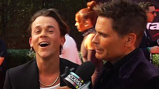 Rob Lowe amp Son John Owen Hilariously ROAST Each Other [upl. by Hailahk]