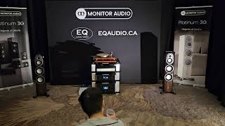 Monitor Audio Platinum 200 3G amp Rotel Michi  EQ Audio Room Toronto Audiofest 2024 [upl. by Clarine]