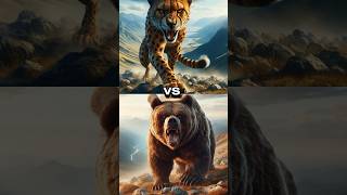 CHEETAH VS GRIZZLY BEAR KINGROO HYENA ELEPHANT BLACK PANTHER COMPARISON shorts [upl. by Dambro610]