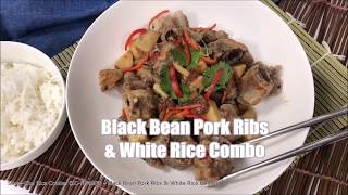 SongCho Rice Cooker 松厨电饭锅  Black Bean Pork Ribs amp White Rice Combo 2合1豆鼓排骨和白饭 [upl. by Llerahs574]