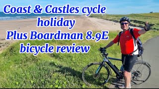 Boardman hybrid 89E Electric bicycle test amp 8 other cyclists on Coast amp Castles cycling holiday UK [upl. by Neevan]