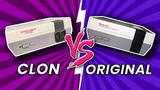 NES Original vs CLON  Comparando CONSOLA RETRO  elrafias [upl. by Arretal]