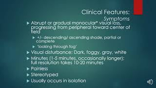 Amaurosis Fugax Diagnosis and Management [upl. by Meletius]