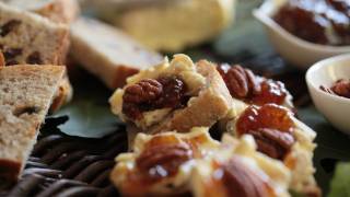 Brie Pecan Fig Jam Crostini Recipe  Kin Community [upl. by Josy837]