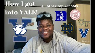 HOW I GOT INTO YALE amp OTHER TOP SCHOOLS Stats Extracurriculars amp more [upl. by Airtemed]