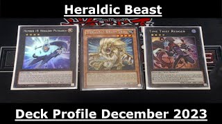 Heraldic Beast Yugioh Deck Profile December 2023 [upl. by Jewett918]