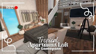 tropical modern apartment loft  no gamepass ꒰ build amp tour ꒱ bloxburg  itapixca builds [upl. by Gnaht]