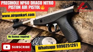 Precihole NP60 Draco Nitro Piston Air Pistol🔥by Airgun kart airsoft airgun [upl. by Accever]