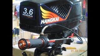 Hangkai 36 hp Outboard Motor Review please subscribe [upl. by Nuhs469]