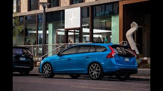 V60 Polestar Stock Exhaust vs Downpipe and Inlet Kit Cold Start Revs 060 Launch Fly Bys [upl. by Imit]