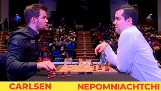 Magnus Carlsen 2847 vs Ian Nepomniachtchi 2789  World Rapid [upl. by Hareehat]