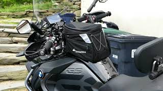 Review amp Install Touratech Expandable Touring Tankbag R1200GSADV [upl. by Zephan]