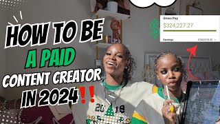 HOW TO BE A PAID CONTENT CREATOR IN 2024 Step by step detailed guide📝🤑 [upl. by Ilrebma]