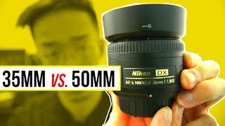 Nikon 35mm 18G DX VS Nikon 50mm 18G DXFX Which One Is BETTER [upl. by Zsolway212]