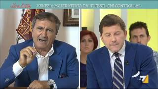 Mi faccia finire Il sindaco Brugnaro sinfuria a Laria destate [upl. by Jehiel]