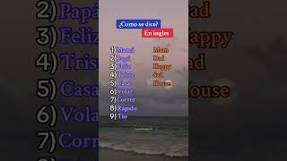 Palabras en ingles ingles inglesfacil inglesrapido inglesonline inglesamericano [upl. by Gayl]