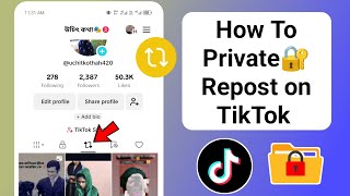 How to Hide Reposts on TikTok  Private Reposted Videos on TikTok 2024 [upl. by Shel]