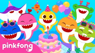 Happy Birthday Song Baby Shark Version  Happy Birthday to You Song  Pinkfong Official for Kids [upl. by Tennaj809]